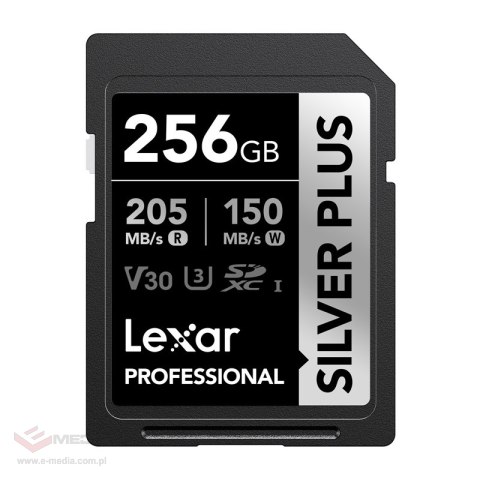 Karta pamięci Lexar Professional SILVER PLUS SDXC 256GB