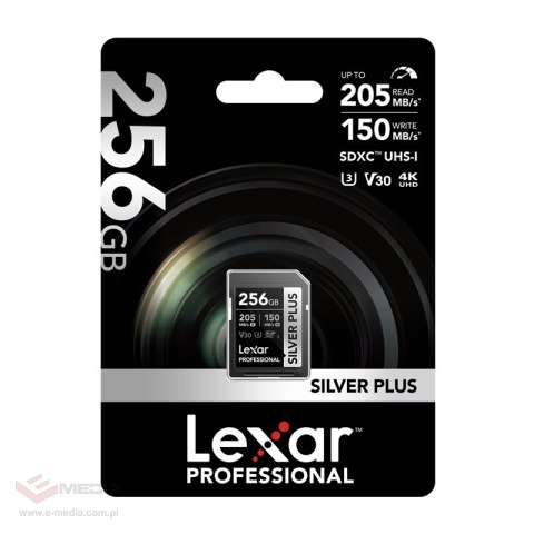 Karta pamięci Lexar Professional SILVER PLUS SDXC 256GB