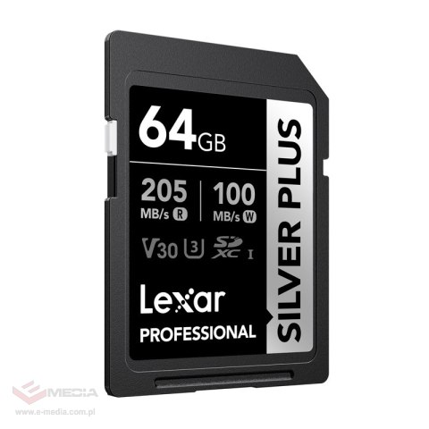 Karta pamięci Lexar Professional SILVER PLUS SDXC 64GB