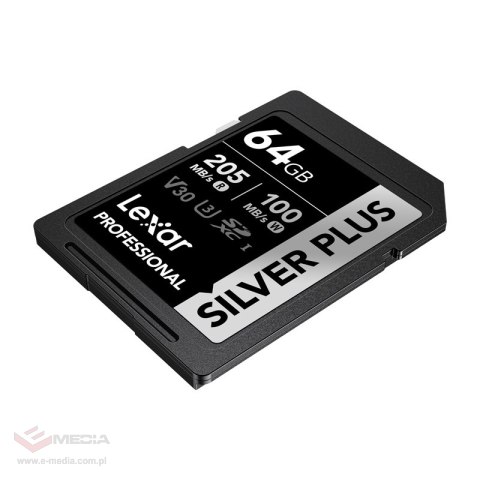 Karta pamięci Lexar Professional SILVER PLUS SDXC 64GB