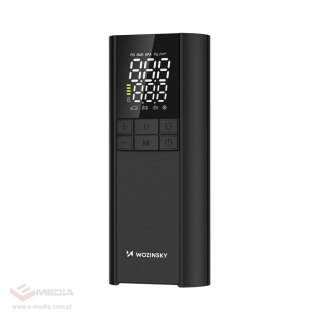 Kompresor Wozinsky WPEP-8000 pompka elektryczna powerbank 8000mAh latarka - czarny