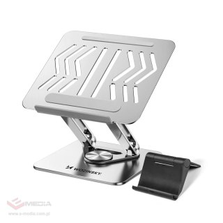 Podstawka pod laptopa, tablet Wozinsky WRS-CPY84SS aluminiowa + Gratis! podstawka do smartfona - srebrna