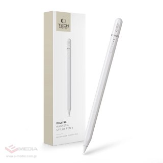 Rysik Tech-Protect Digital Magnetic Stylus Pen 3 magnetyczny do tabletu iPad - biały