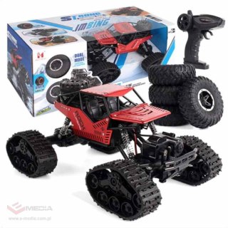 Samochód zdalnie sterowany na pilota RC Rock Crawler 4x4 LHC012 auto 2w1 czerwony