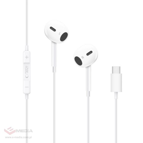 Słuchawki Tech-Protect Ultraboost Core G2 USB-C - białe