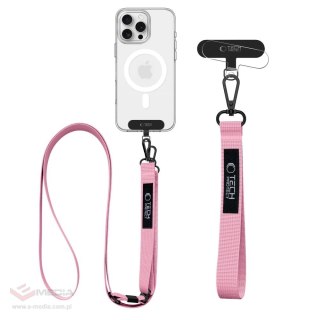 Smycz Tech-Protect C65 Rope Crossbody - różowa