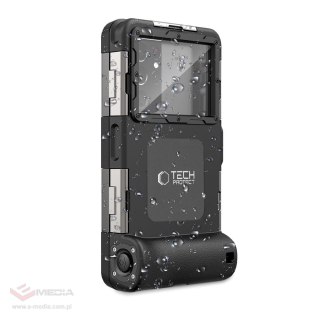Pokrowiec Tech-Protect Waterproof Case wodoodporny IPX8 na smartfony 4.7-6.7" - czarny