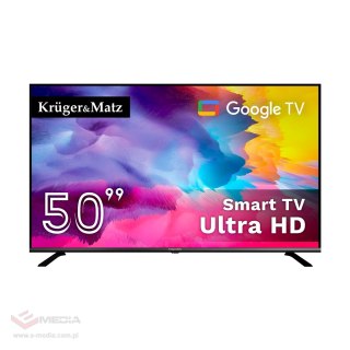 Telewizor Kruger&Matz 50" UHD Google TV 5.0 DVB-T2/T/C H.265 HEVC