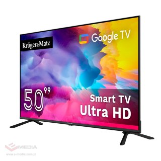 Telewizor Kruger&Matz 50" UHD Google TV 5.0 DVB-T2/T/C H.265 HEVC