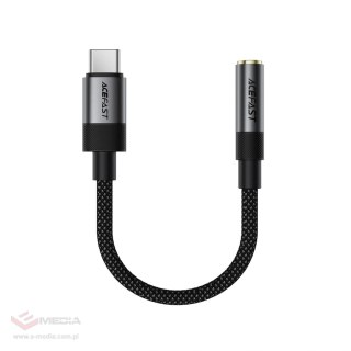 Adapter Acefast J12 USB-C do mini jack 3.5 mm - czarny