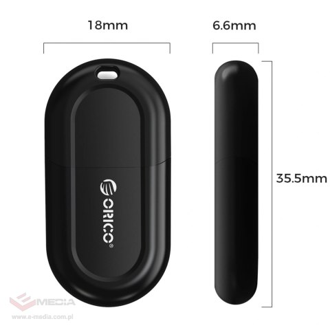 Adapter Orico BTA-53 Bluetooth 5.3 USB-A - czarny