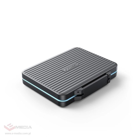 Etui Orico PHCD na karty pamięci i nośniki danych Black 2.5" SSD 2.5" HDD M.2 SSD SD Micro SD CompactFlash czytniki kart - czarn