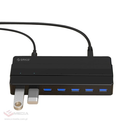 Hub Orico H7928-U3-V1 7x USB-A 3.0 - czarny
