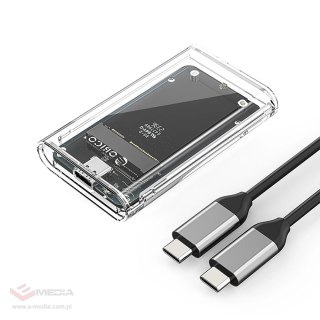 Kieszeń dyskowa Orico TC10-MS MSATA USB-C 3.2 5Gb/s - przezroczysta