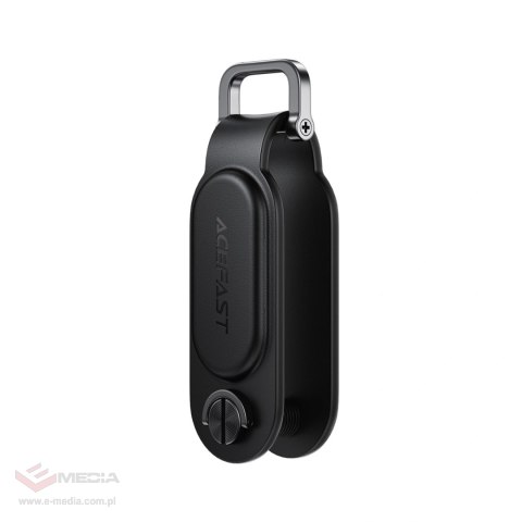 Lokalizator Bluetooth Acefast S4 w formie breloka na klucze kompatybilny z Apple Find My - czarny