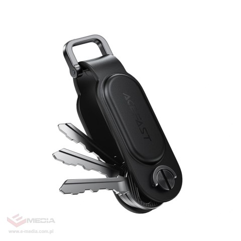 Lokalizator Bluetooth Acefast S4 w formie breloka na klucze kompatybilny z Apple Find My - czarny