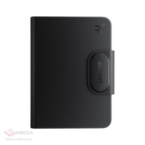 Lokalizator Bluetooth Acefast S6 w formie etui na paszport kompatybilny z Apple Find My - czarny