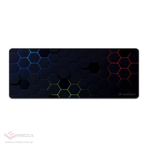 Podkładka biurkowa Wozinsky WPD-B800 gamingowa 800x300mm wodoodporna ze wzorem - czarna
