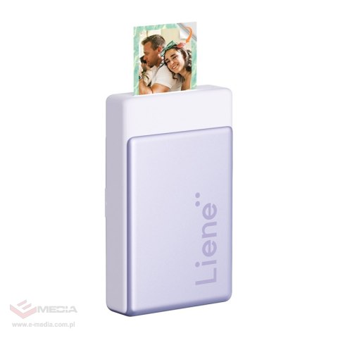Przenośna drukarka do zdjęć LIENE Pearl N200 Pro 2x3" (fioletowa)
