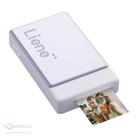Przenośna drukarka do zdjęć LIENE Pearl N200 Pro 2x3" (fioletowa)