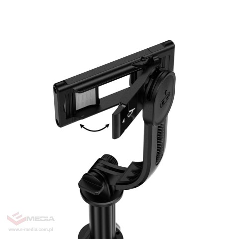 Selfie stick Acefast E42 z automatycznym statywem i pilotem Bluetooth 1,05 m - czarny