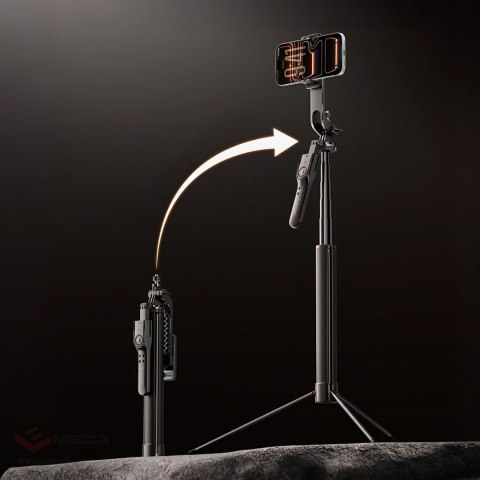 Selfie stick Orico SPM170 tripod 1/4" na telefon kamerę aparat Bluetooth 5.2 - czarny