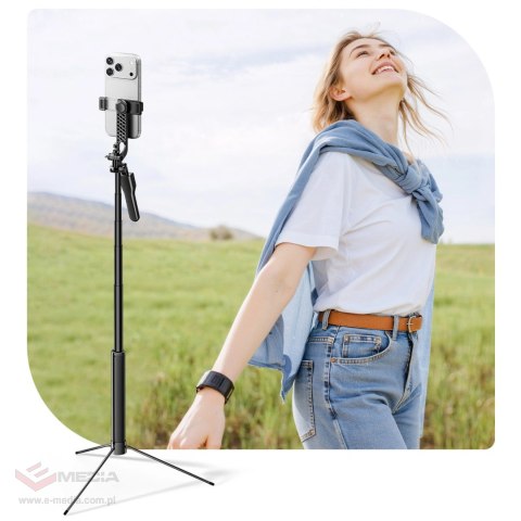 Selfie stick Orico SPM170 tripod 1/4" na telefon kamerę aparat Bluetooth 5.2 - czarny