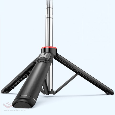 Wozinsky Selfie stick WC1Y3S teleskopowy tripod 1.3m z uchwytem na telefon - czarny