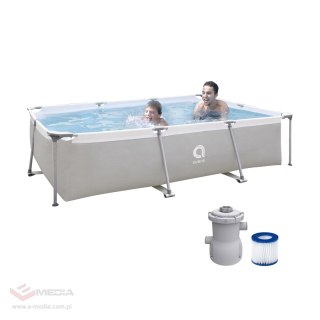 Basen stelażowy AVENLI szary 300x207x66