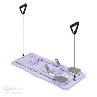 Domowy zestaw do pilates, wielofunkcyjny przyrząd do ćwiczeń fitness 9 w 1, kolor fioletowy