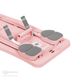 Domowy zestaw do pilates, wielofunkcyjny przyrząd do ćwiczeń fitness 9 w 1, kolor różowy