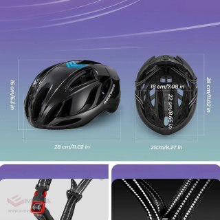 Kask rowerowy Rockbros TS-42 lekki 58-62 cm - tytanowy