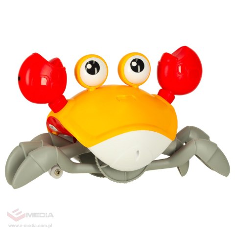 Krab uciekający pełzający czujnik interaktywna akumulator USB czerwony