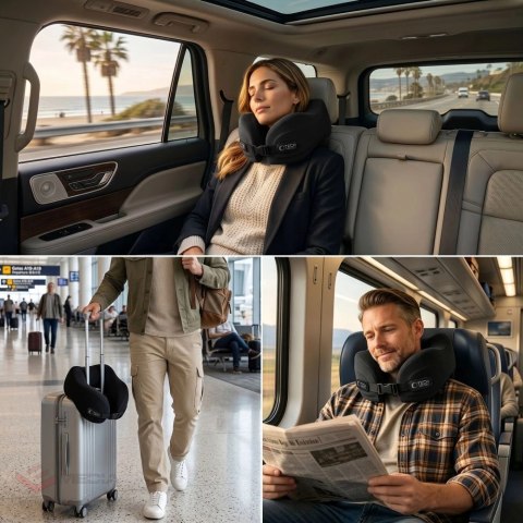 Poduszka podróżna Tech-Protect ComfortRest - czarna