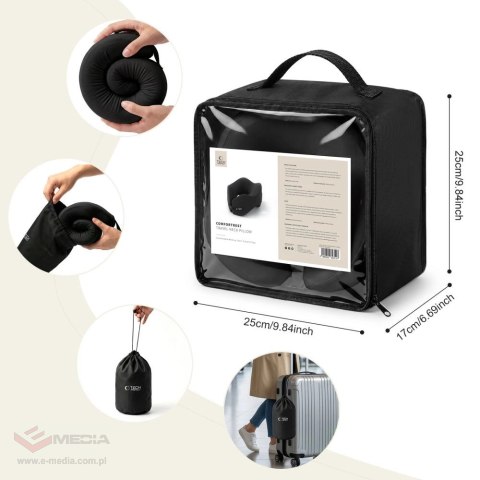Poduszka podróżna Tech-Protect ComfortRest - czarna
