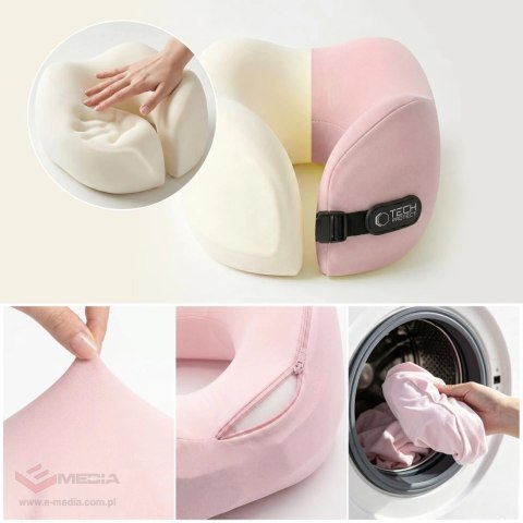Poduszka podróżna Tech-Protect ComfortRest - różowa
