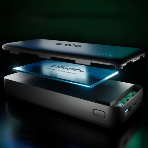 Powerbank SBS Infinity 20000mAh 10W LiFePo₄ USB-A USB-C - czarny
