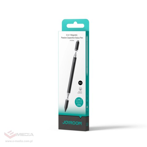 Rysik pasywny Joyroom JR-BP561 3w1 magnetyczny pojemnościowy stylus - czarny