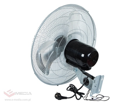 Wentylator ścienny 50cm 220W SREBRNY cyrkulator