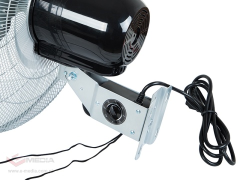Wentylator ścienny 50cm 220W SREBRNY cyrkulator