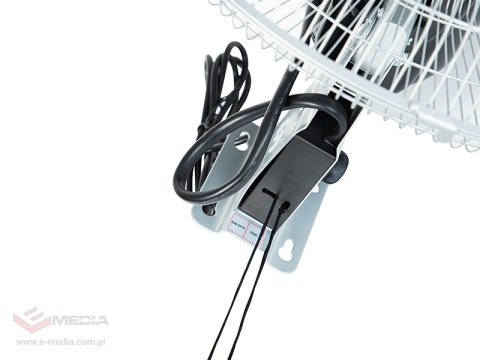 Wentylator ścienny 50cm 220W SREBRNY cyrkulator