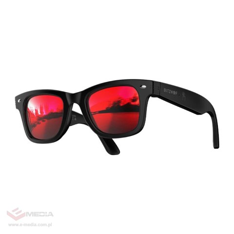 Inteligentne okulary AI BlitzWolf BW-AG1 z czerwonymi soczewkami
