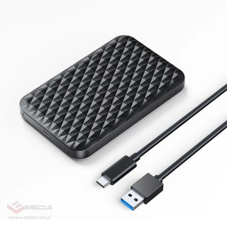 Kieszeń dyskowa Orico 2520C3-V1 2,5" HDD/SSD USB-C 5Gb/s - czarna
