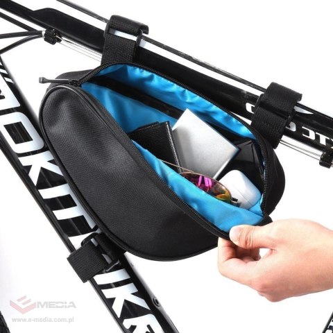 Wozinsky torba rowerowa na ramę roweru 1,5 l czarny (WBB11BK)