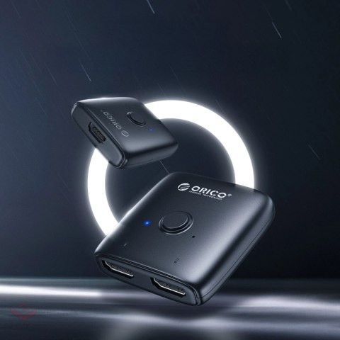 Adapter HDMI Orico AS2-A1 dwukierunkowy splitter - czarny