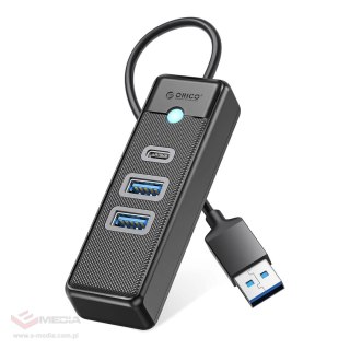 Hub USB Orico PWC2U-U3 3-portowy 2x USB-A 3.0 1x USB-C 3.0 0,5 m - czarny