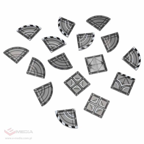 Klocki magnetyczne konstrukcyjne 3D straż pożarna 2 samochody 92 elementy
