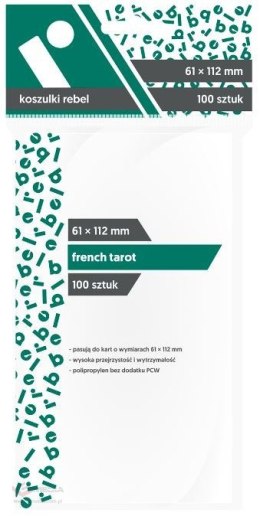 Koszulki na karty 61x112mm French Tarot 100 sztuk