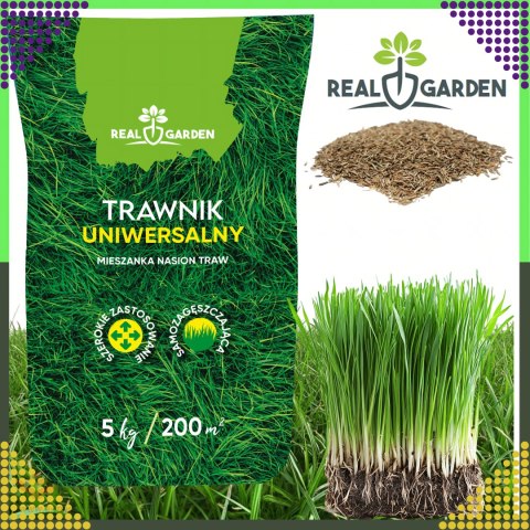 100x Trawa Uniwerslana Zagęszczająca Odporna Mieszanka Nasion Traw 5 kg 200 m²