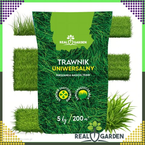 100x Trawa Uniwerslana Zagęszczająca Odporna Mieszanka Nasion Traw 5 kg 200 m²